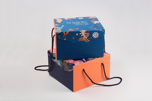 Самосборные коробки из картона, заказ NATURA SIBERICA & ORGANIC SHOP